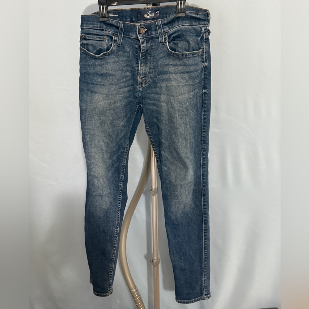 Hollister Men's Faded Wash Stretch Skinny Jeans
